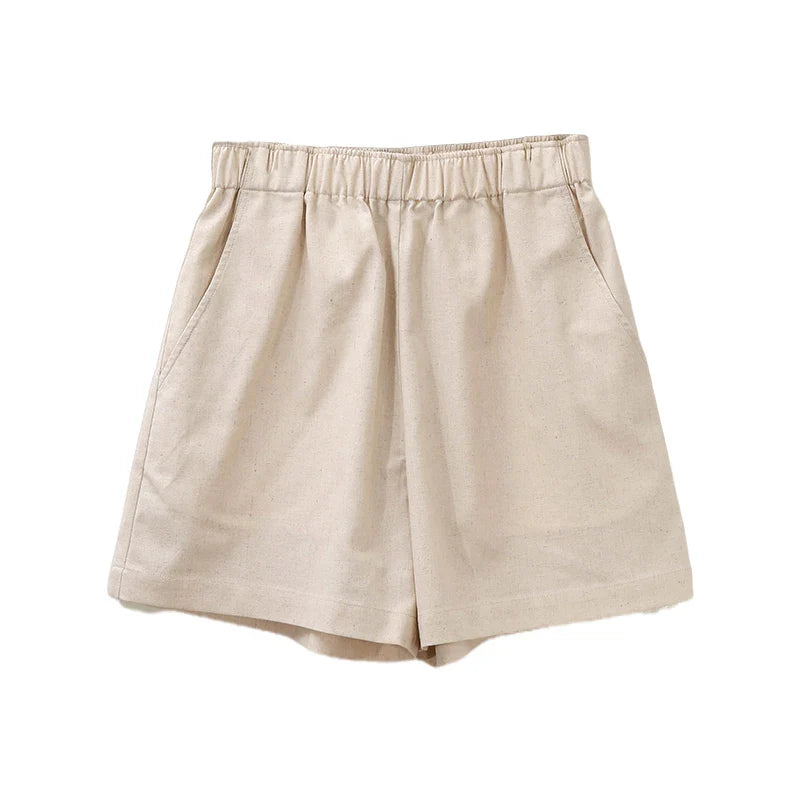 Morgan & Brooke | Relaxed Fit Drawstring Linen Shorts