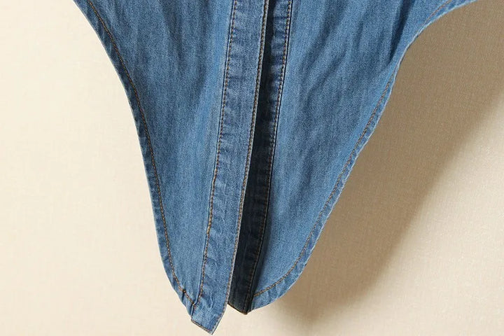 Morgan and Brooke | Denim Crop-Top