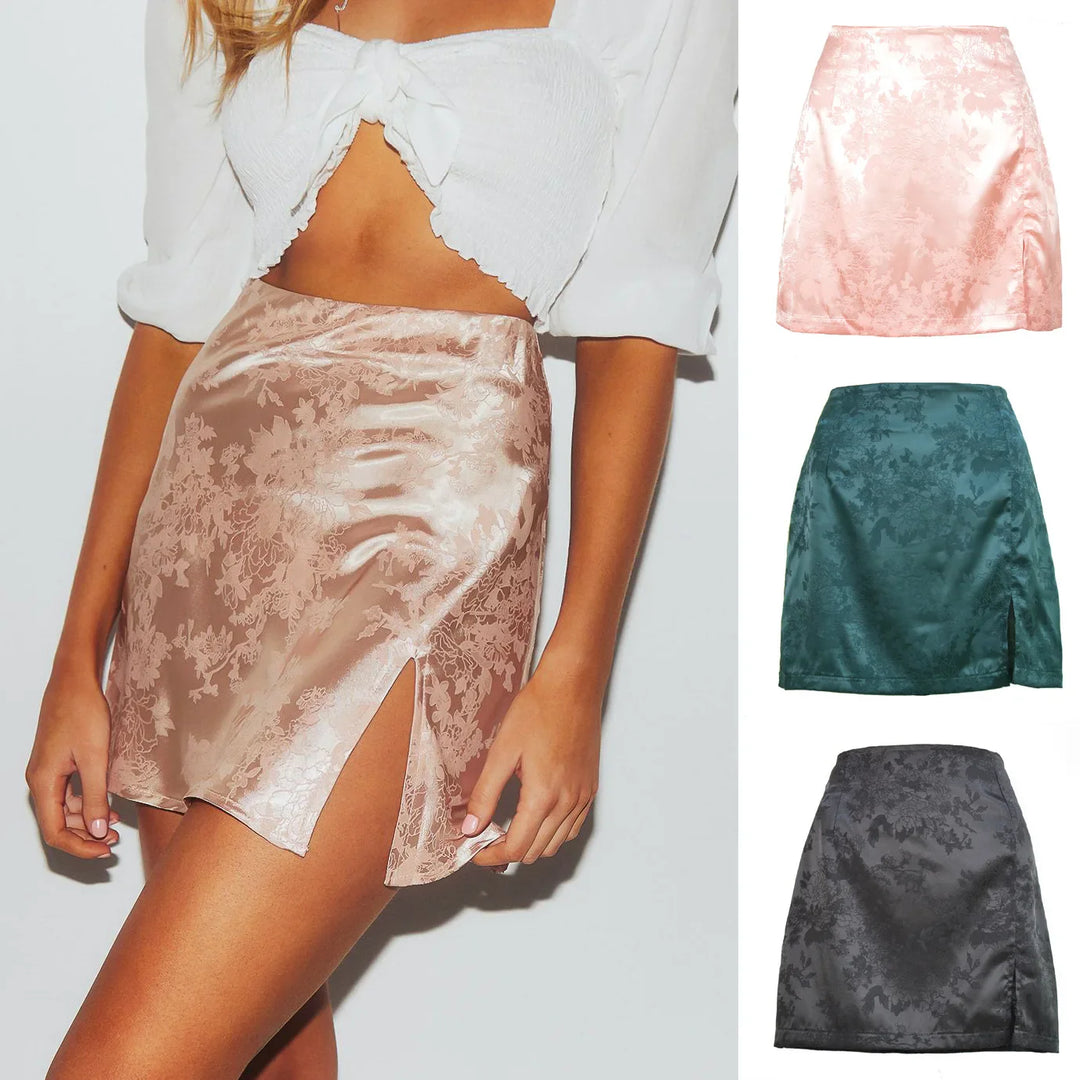 Morgan & Brooke | Midi Bias-Cut Satin Skirt