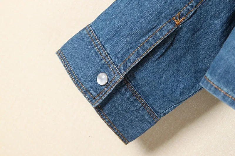 Morgan and Brooke | Denim Crop-Top