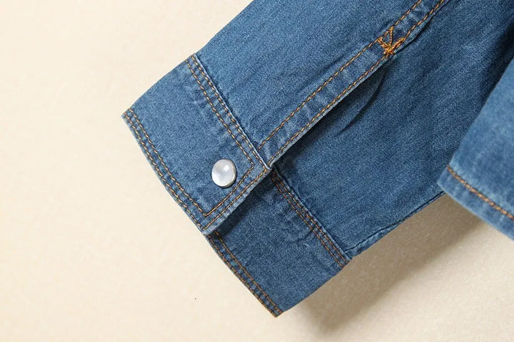 Morgan and Brooke | Denim Crop-Top