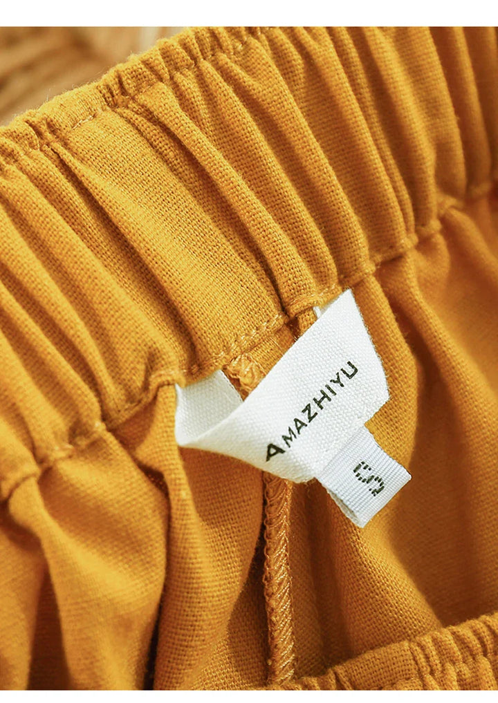Morgan & Brooke | Relaxed Fit Drawstring Linen Shorts