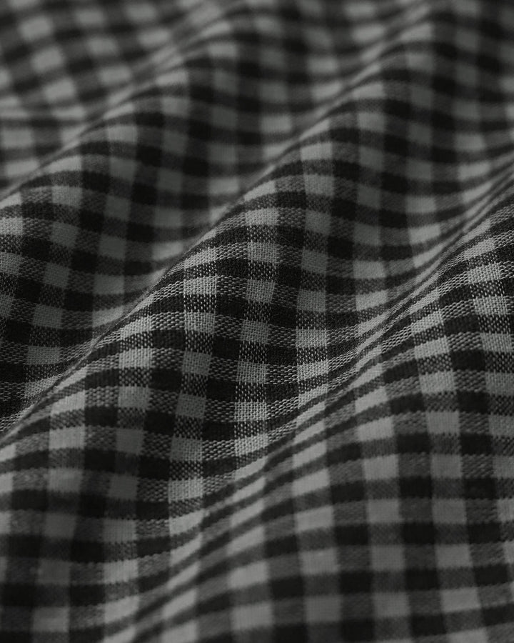 Morgan and Brooke | High Waisted Plaid Shorts for Women in Grey