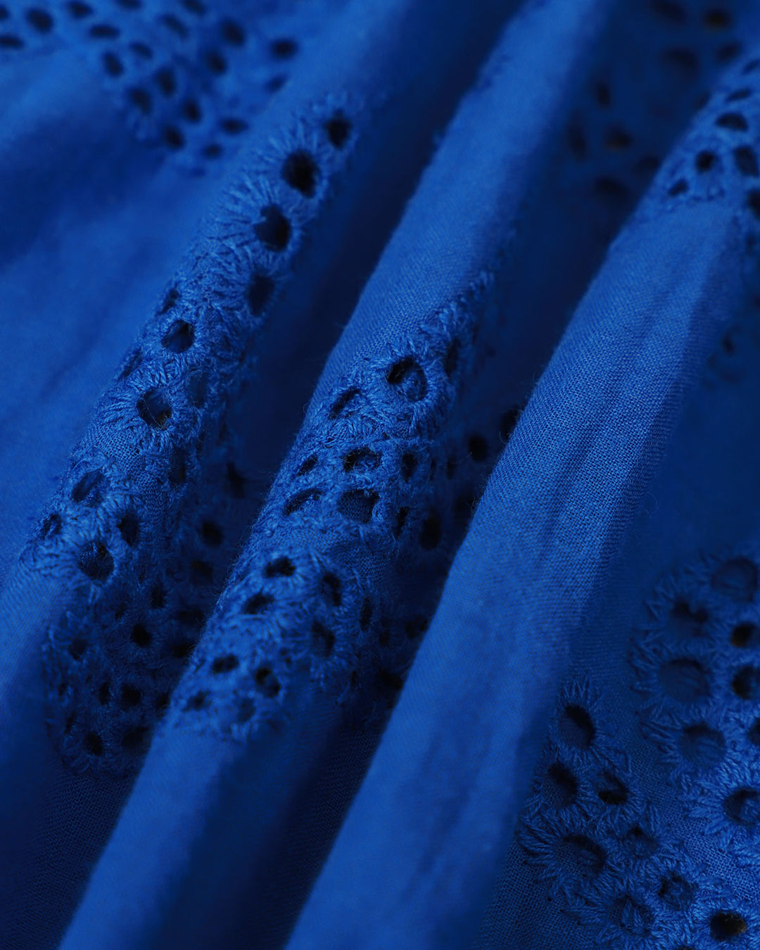 Morgan and Brooke | Sweetheart Neck Embroidery Slip Midi Dress in Blue