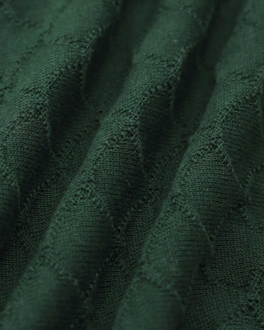 Morgan and Brooke | Dark Green Ribbed Knit Top
