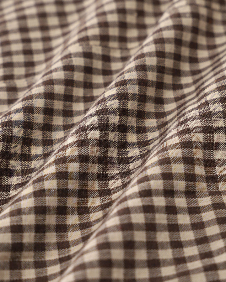 Morgan and Brooke | Brown Gingham Mini Dress