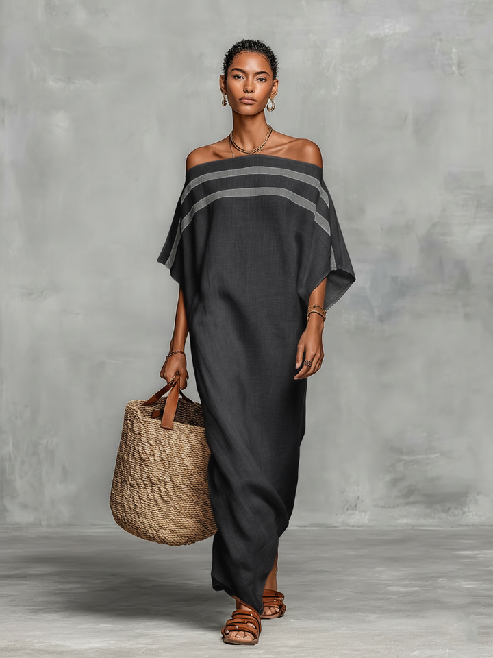 Morgan & Brooke | Linen Off-Shoulder Dress