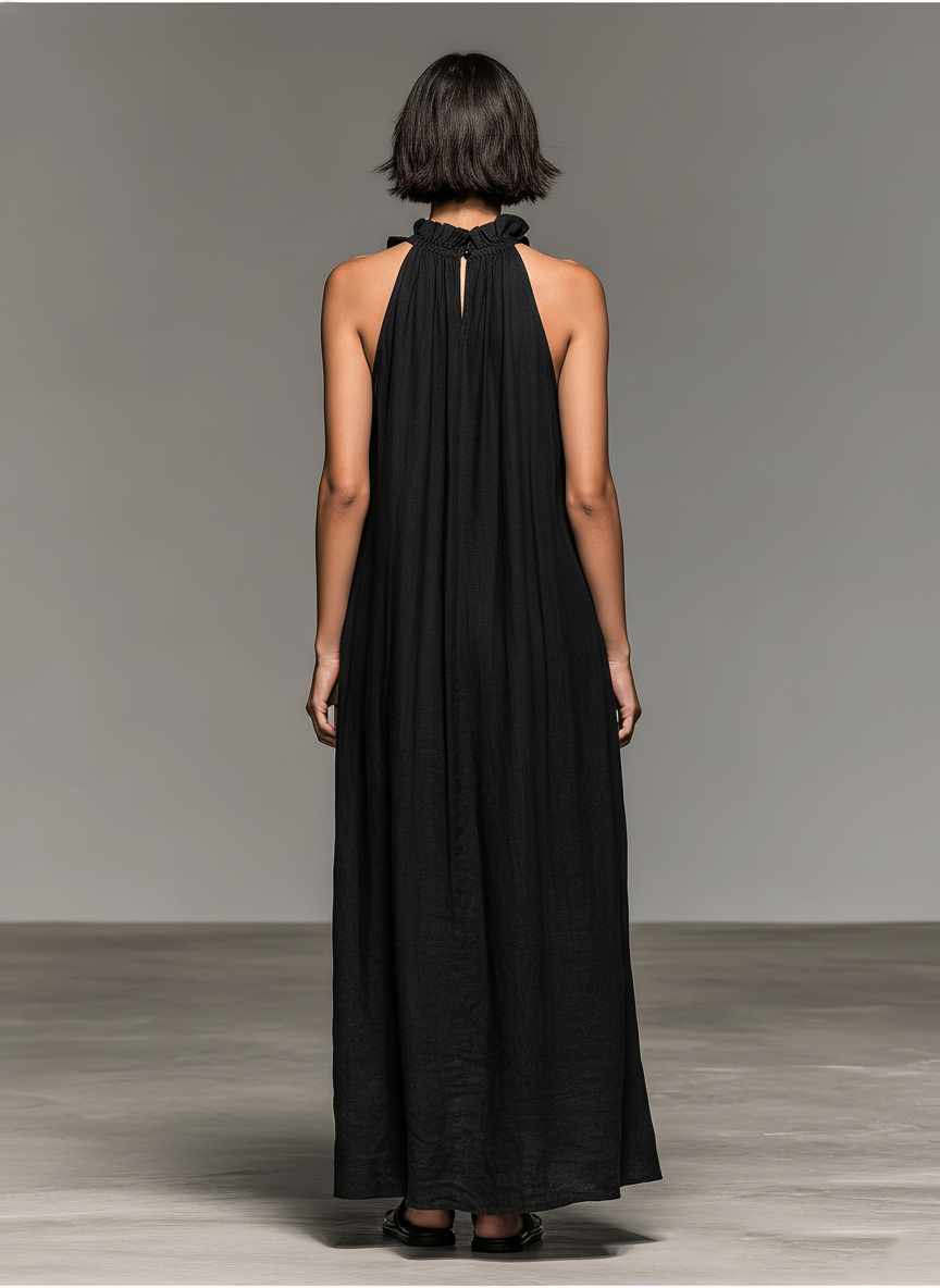 Morgan & Brooke | Linen Ruffle Dress