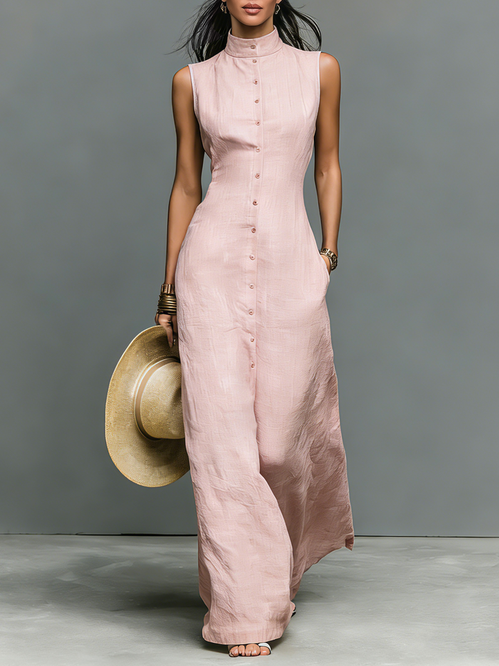 Morgan & Brooke | Linen Sleeveless Dress