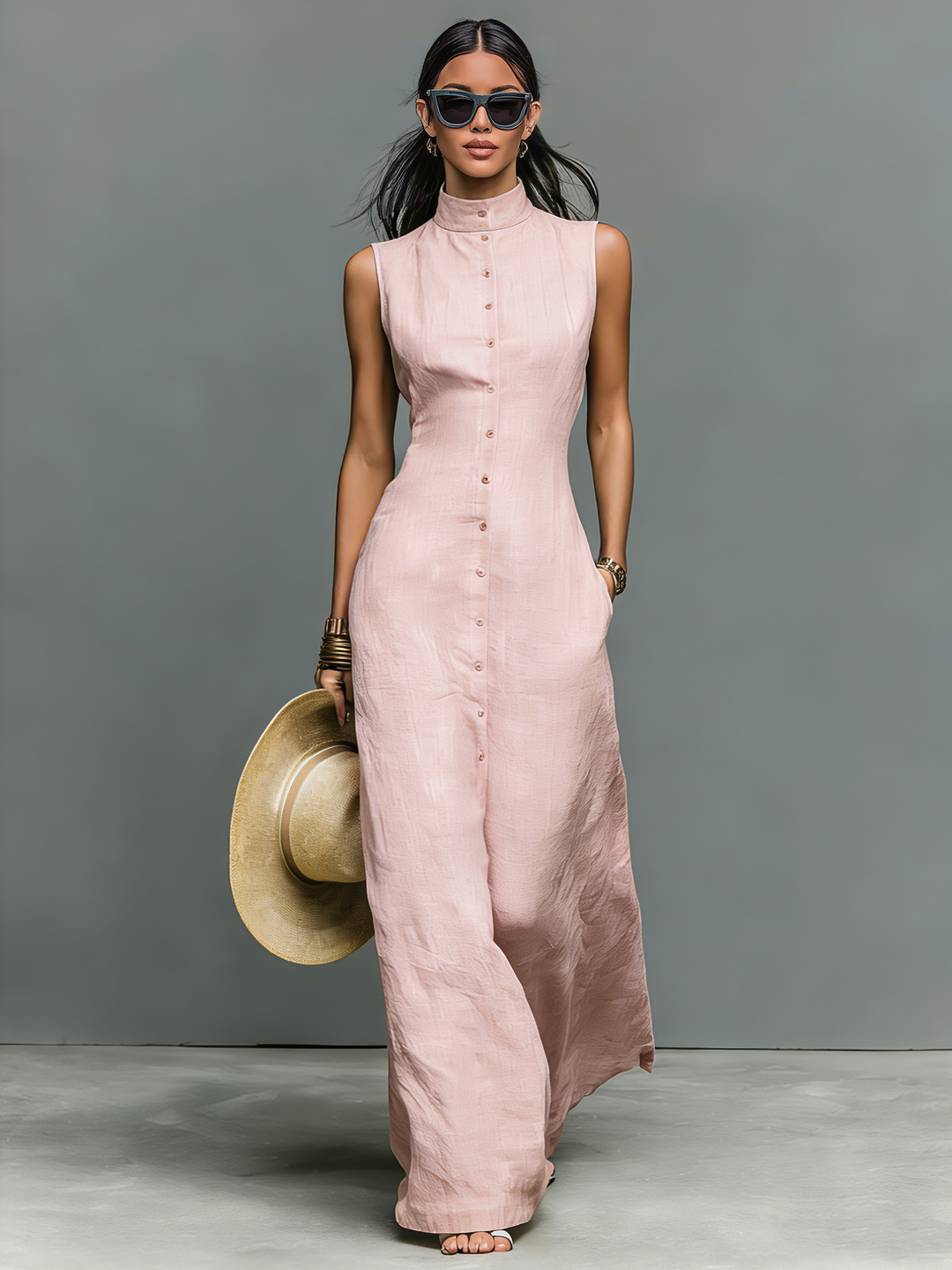 Morgan & Brooke | Linen Sleeveless Dress