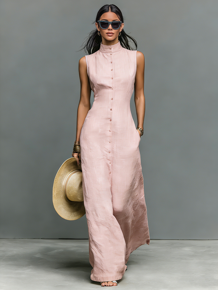Morgan & Brooke | Linen Sleeveless Dress