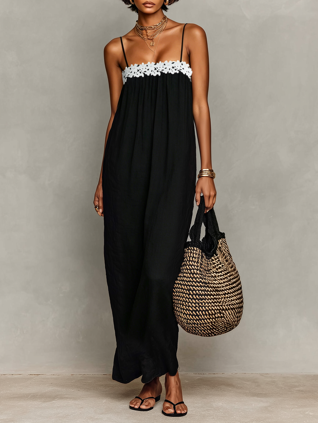 Morgan & Brooke | Linen Strapless Evening Dress