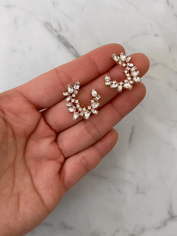 Crescent Lupe Stud Earrings