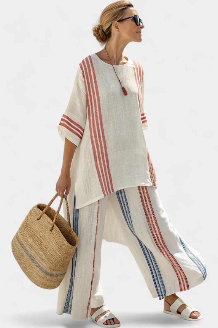 Morgan and Brooke | Anzaleira | Striped Set