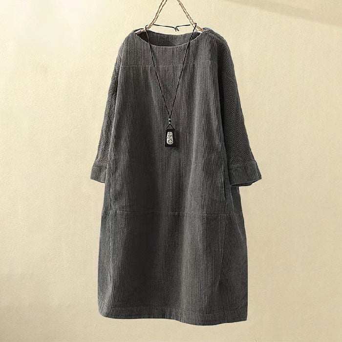 Morgan & Brooke | Belted A-Line Midi Dress