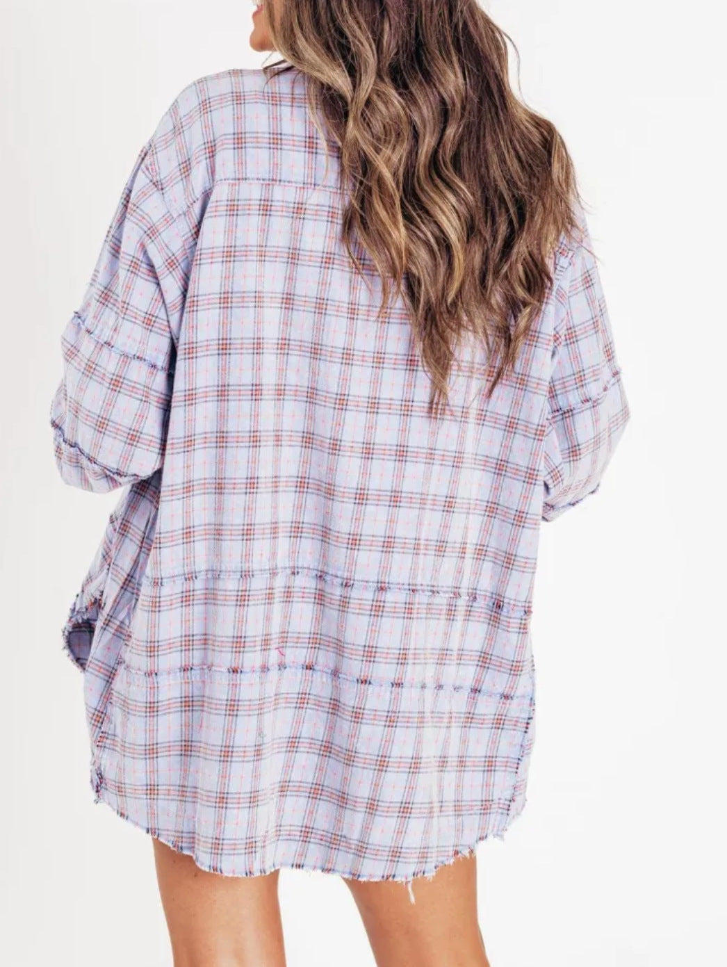 Morgan & Brooke | Green Plaid Button-Up Flannel Shirt