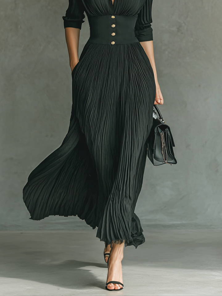 Morgan & Brooke | Pleated Dress