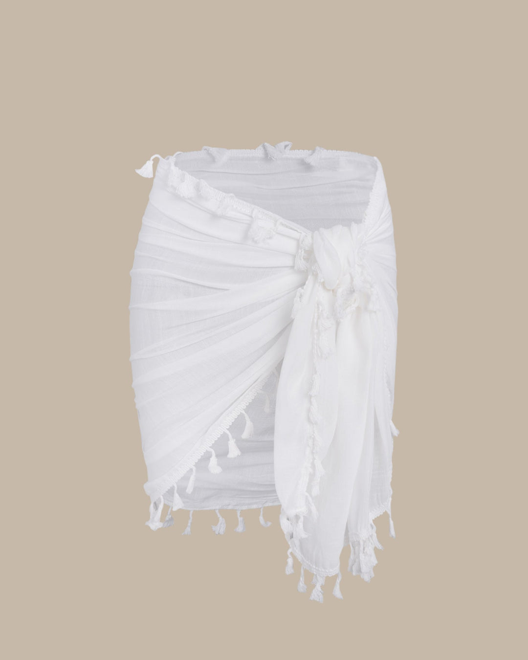 Morgan and Brooke | White Fringe Swim Cover-up