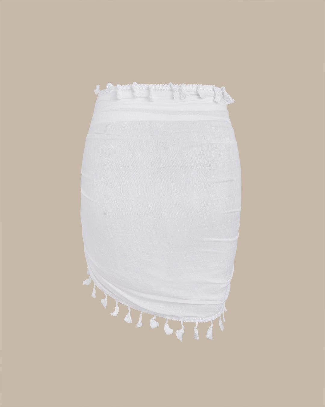 Morgan and Brooke | White Fringe Swim Cover-up