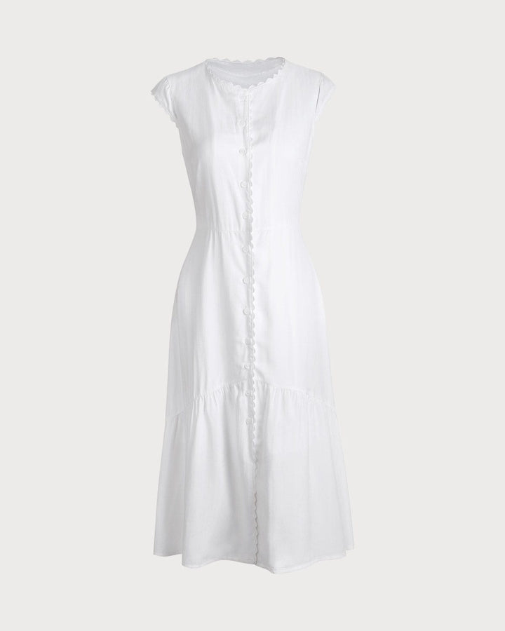 Morgan and Brooke | Solid Color Lapel Midi Dress