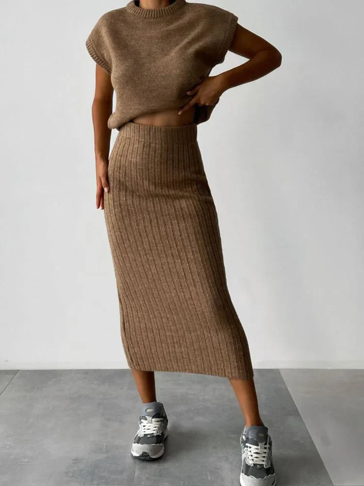 Morgan and Brooke | | Rib Sleeveless Set