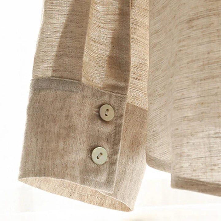 Morgan & Brooke | Oversized Patch-Pocket Linen Shirt