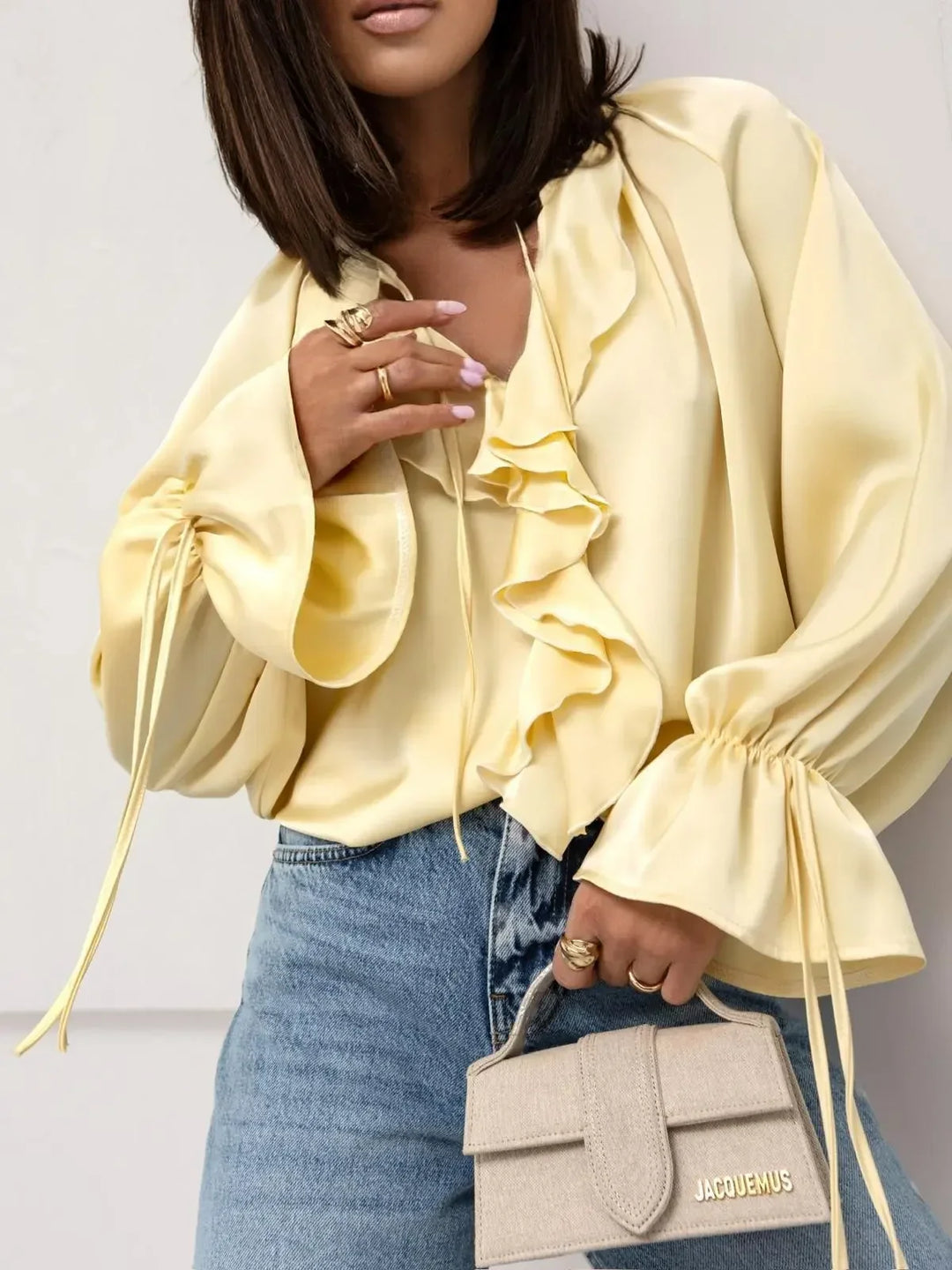 Morgan and Brooke | Liora and Brooke | Blouse Satin Ruffle