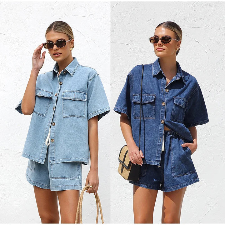 Morgan and Brooke | | Denim 2-Piece Set