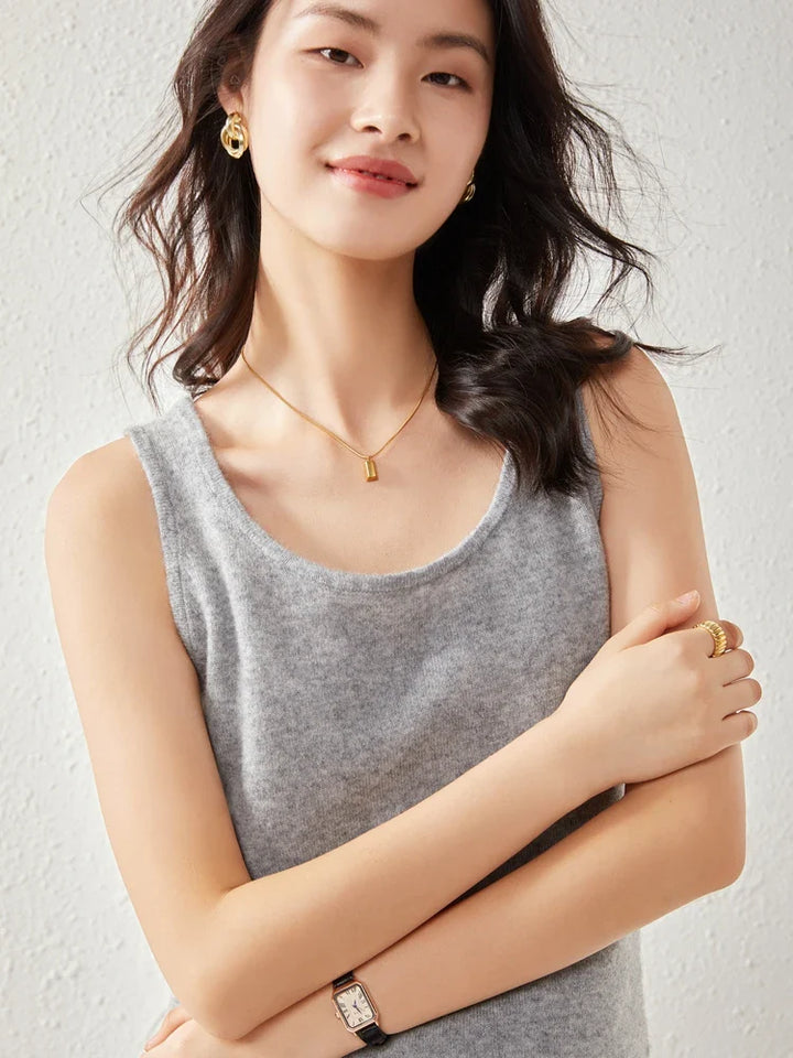 Morgan & Brooke | Crew Neck Relaxed Fit Cashmere Sweater