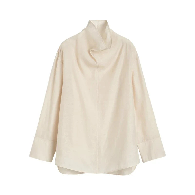 Morgan & Brooke | Relaxed Fit Button-Up Linen Top