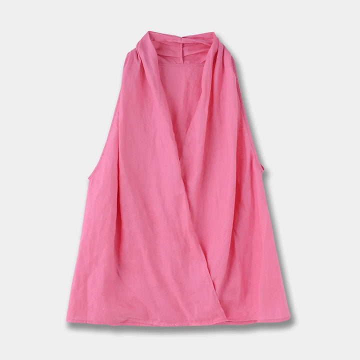 Morgan and Brooke | Drape Linen Vest
