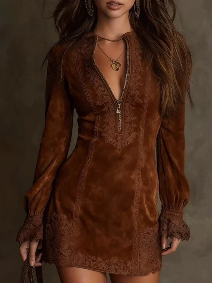 Morgan and Brooke | | Short Suede Dress