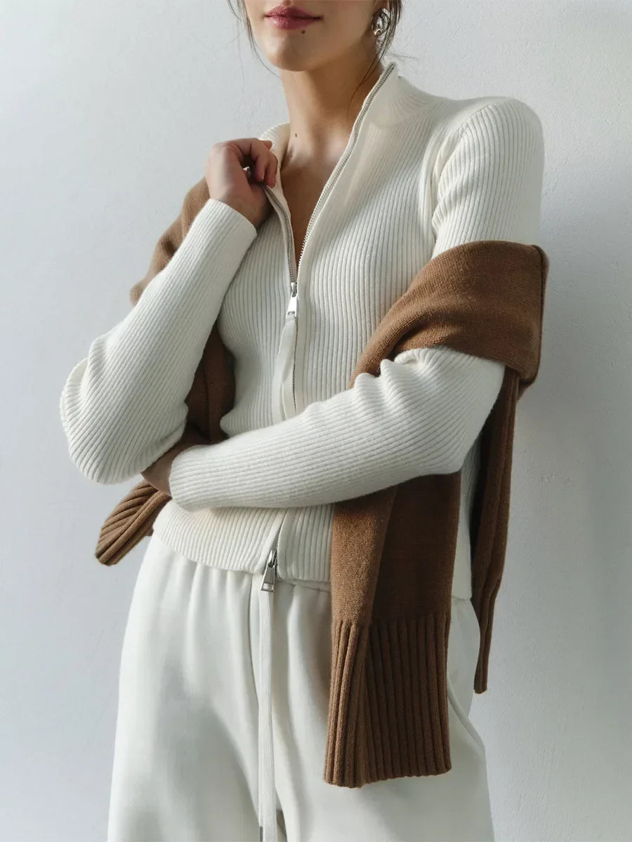 Morgan and Brooke | Hässleholm | Cotton Double-Zip Knit