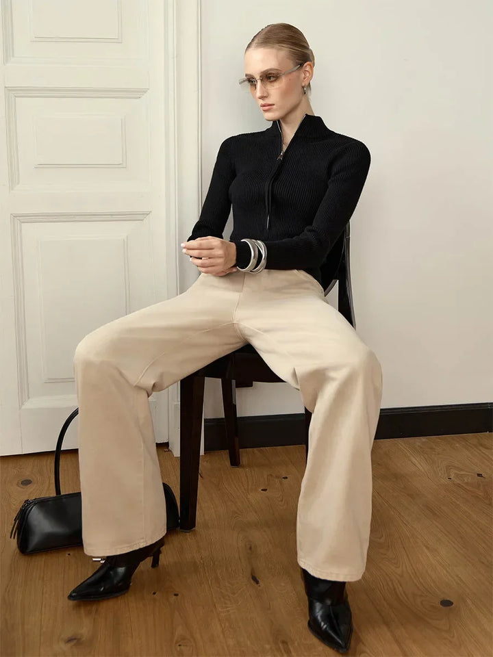 Morgan and Brooke | Hässleholm | Cotton Double-Zip Knit