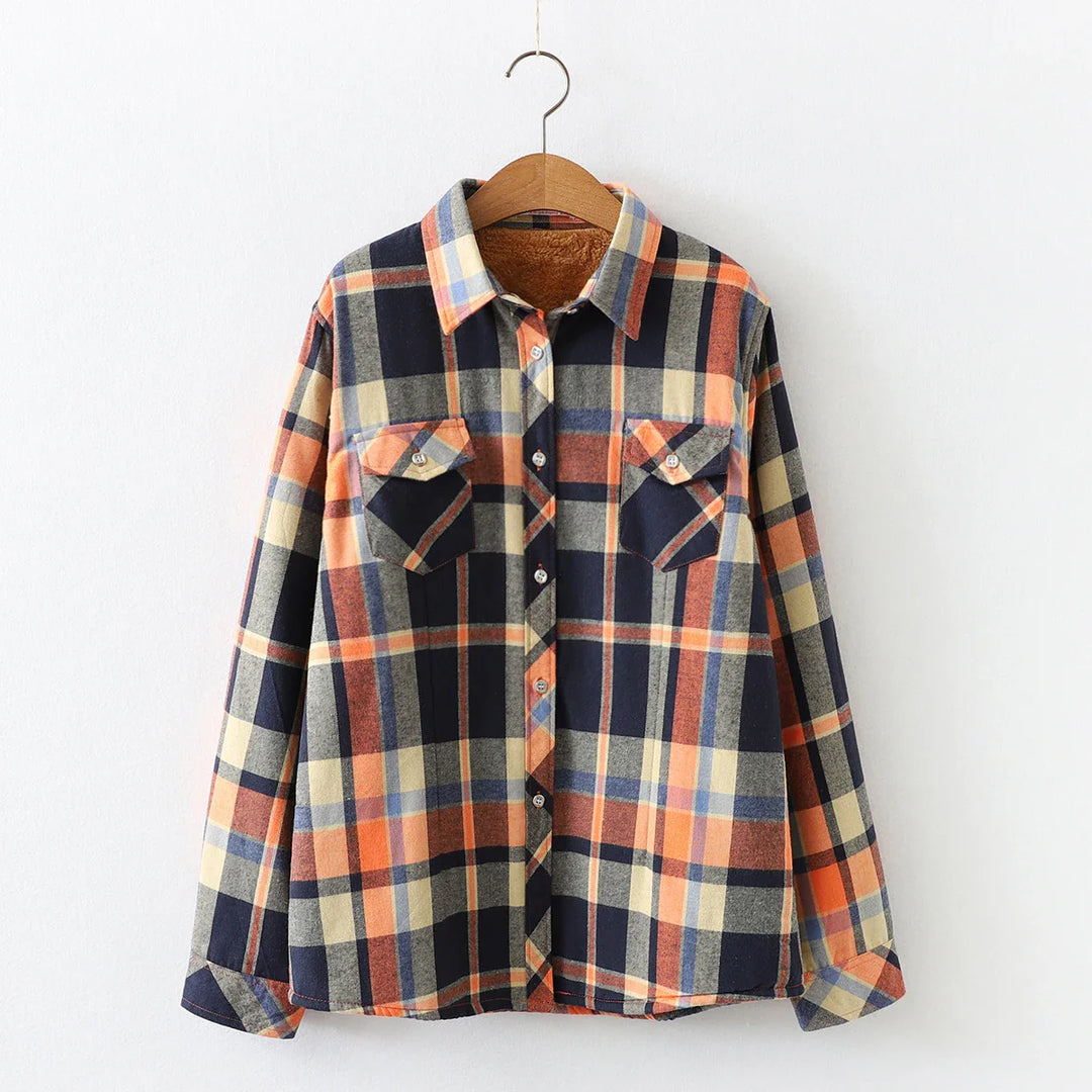 Morgan & Brooke | Red Plaid Relaxed-Fit Flannel Shirt