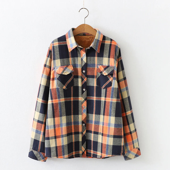 Morgan & Brooke | Red Plaid Relaxed-Fit Flannel Shirt