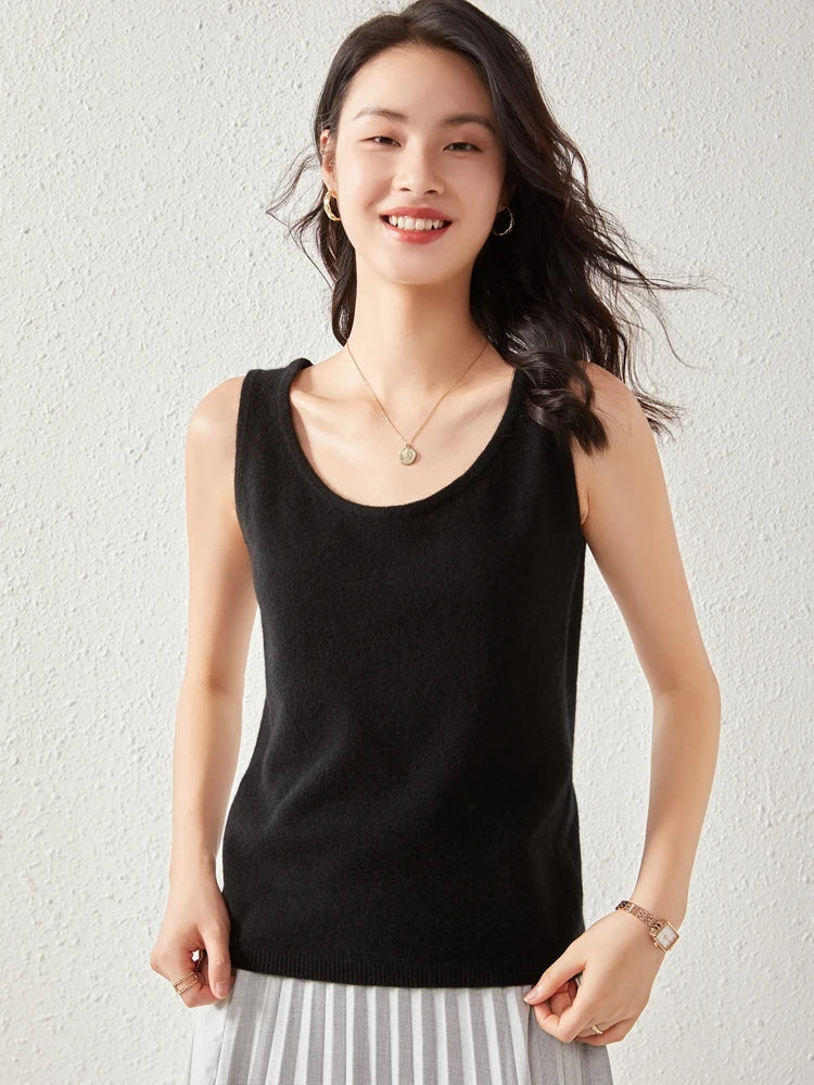 Morgan & Brooke | Crew Neck Relaxed Fit Cashmere Sweater