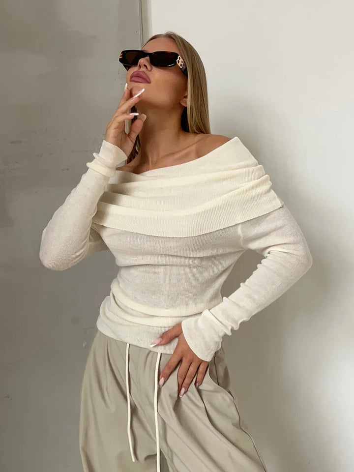 Morgan and Brooke | Off-Shoulder Knit Top