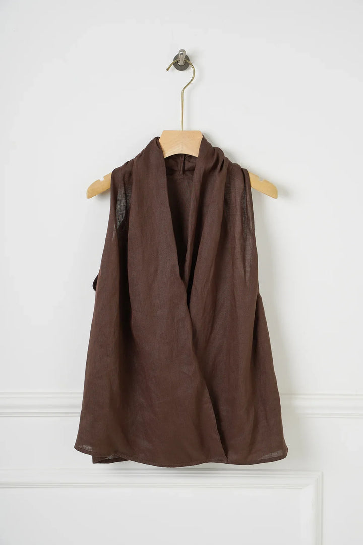 Morgan and Brooke | Drape Linen Vest