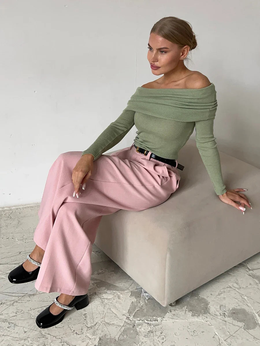 Morgan and Brooke | Off-Shoulder Knit Top