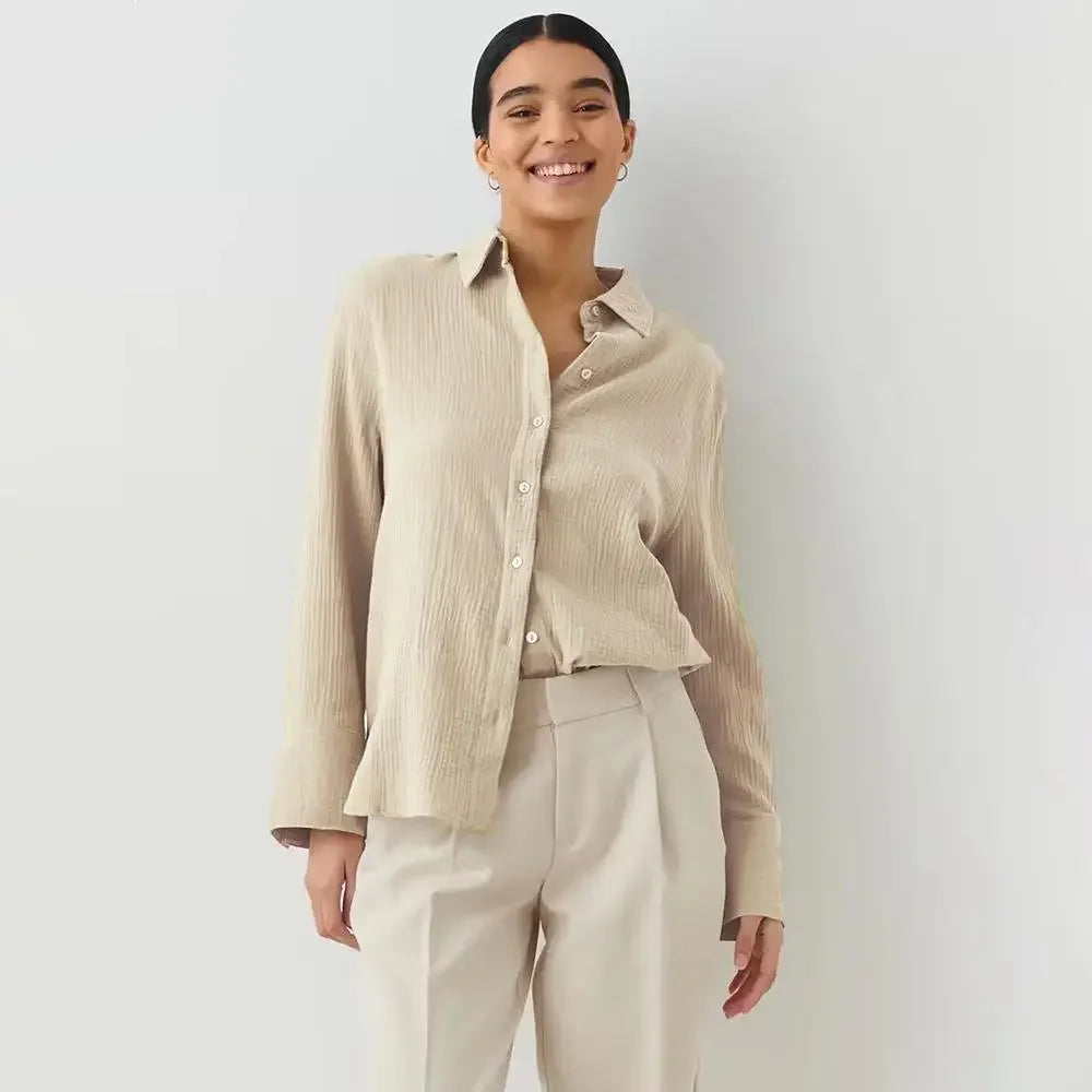 Morgan & Brooke | Breathable Short-Sleeve Cotton Shirt