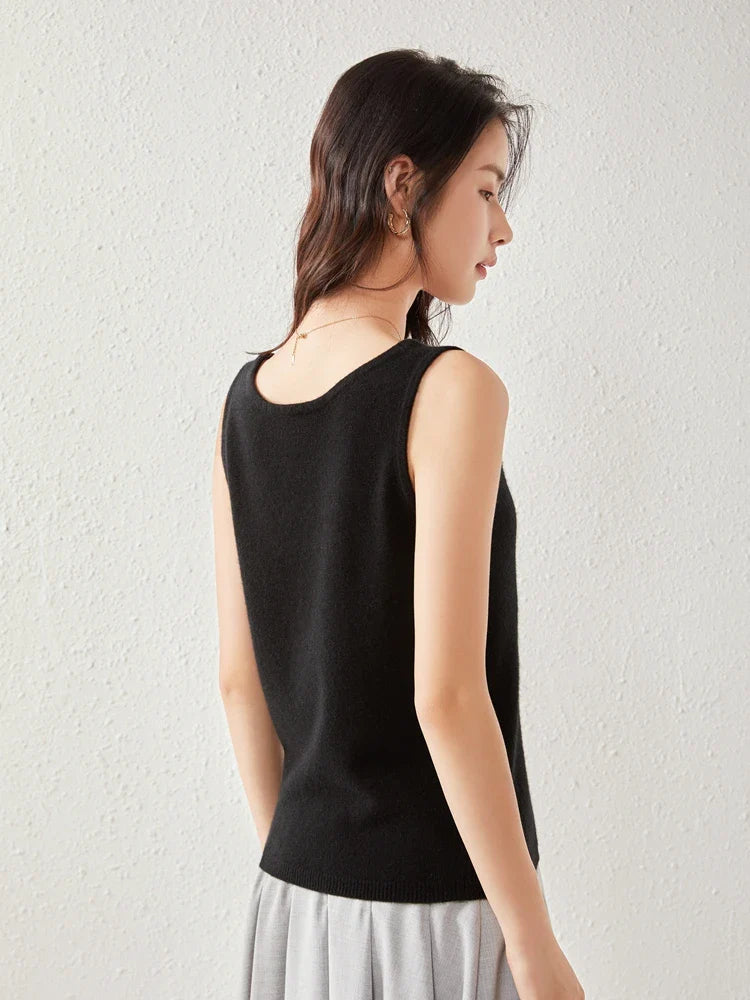 Morgan & Brooke | Crew Neck Relaxed Fit Cashmere Sweater