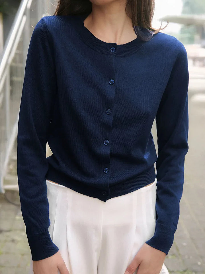 Morgan & Brooke | Button-Front Knit Cardigan