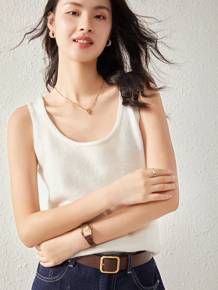 Morgan & Brooke | Crew Neck Relaxed Fit Cashmere Sweater