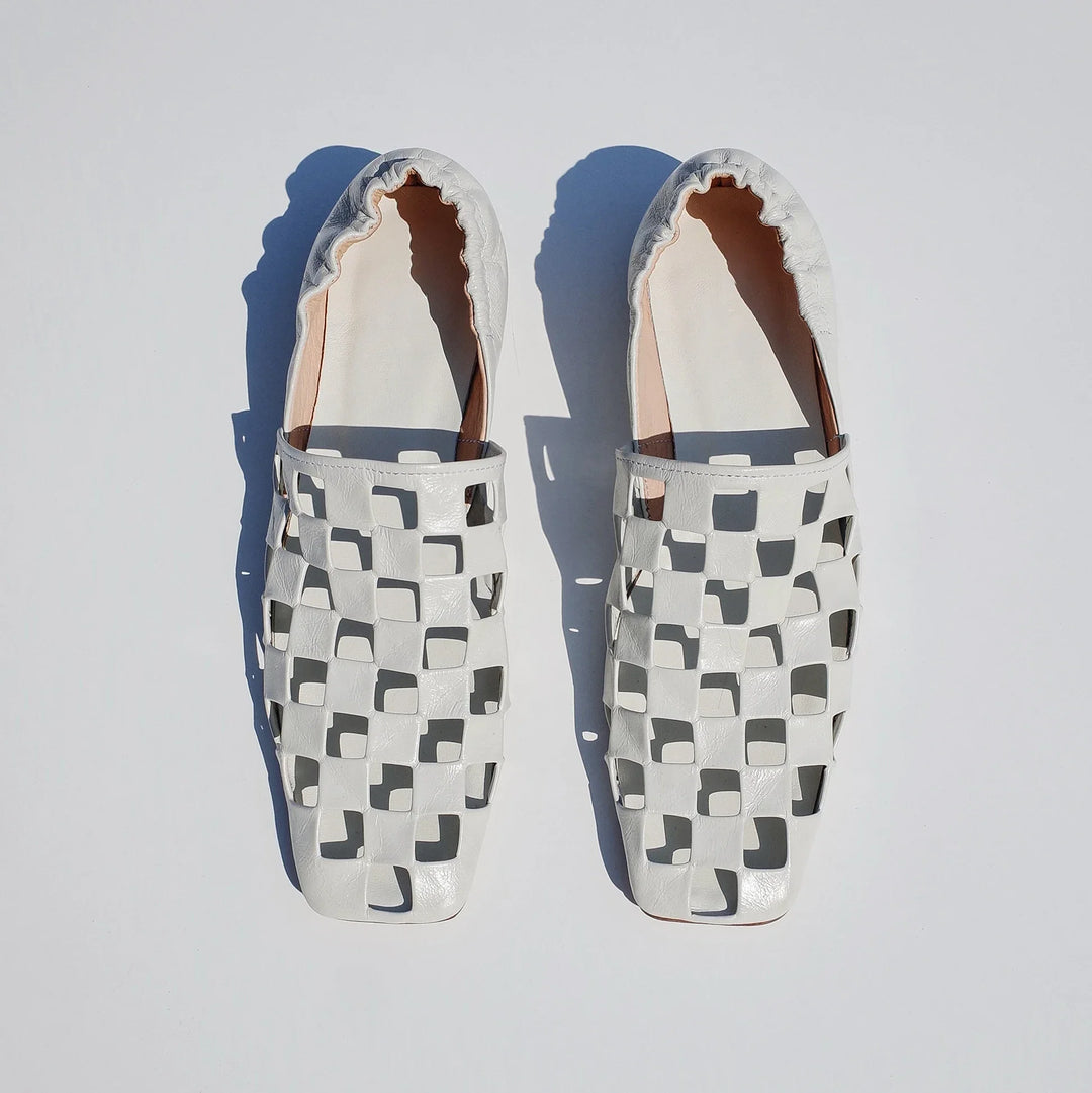 Morgan and Brooke | Checkered Leather Mules