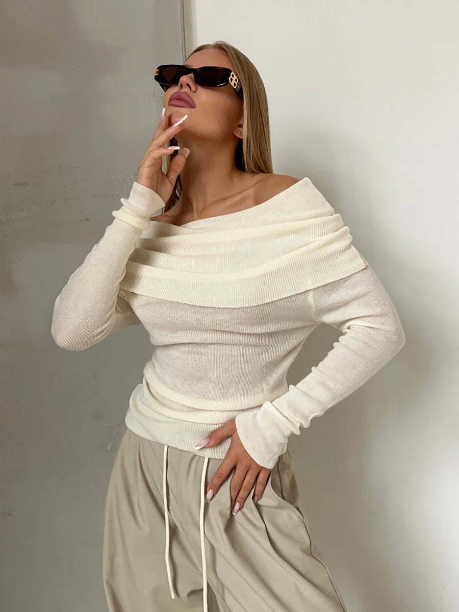 Morgan & Brooke | Off-Shoulder Knit Top