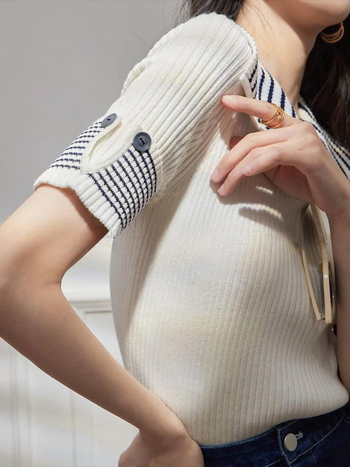 Morgan & Brooke | White Slim-Fit Piqué Cotton Polo Shirt