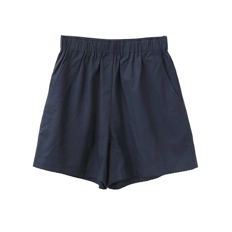 Morgan & Brooke | Relaxed Fit Drawstring Linen Shorts