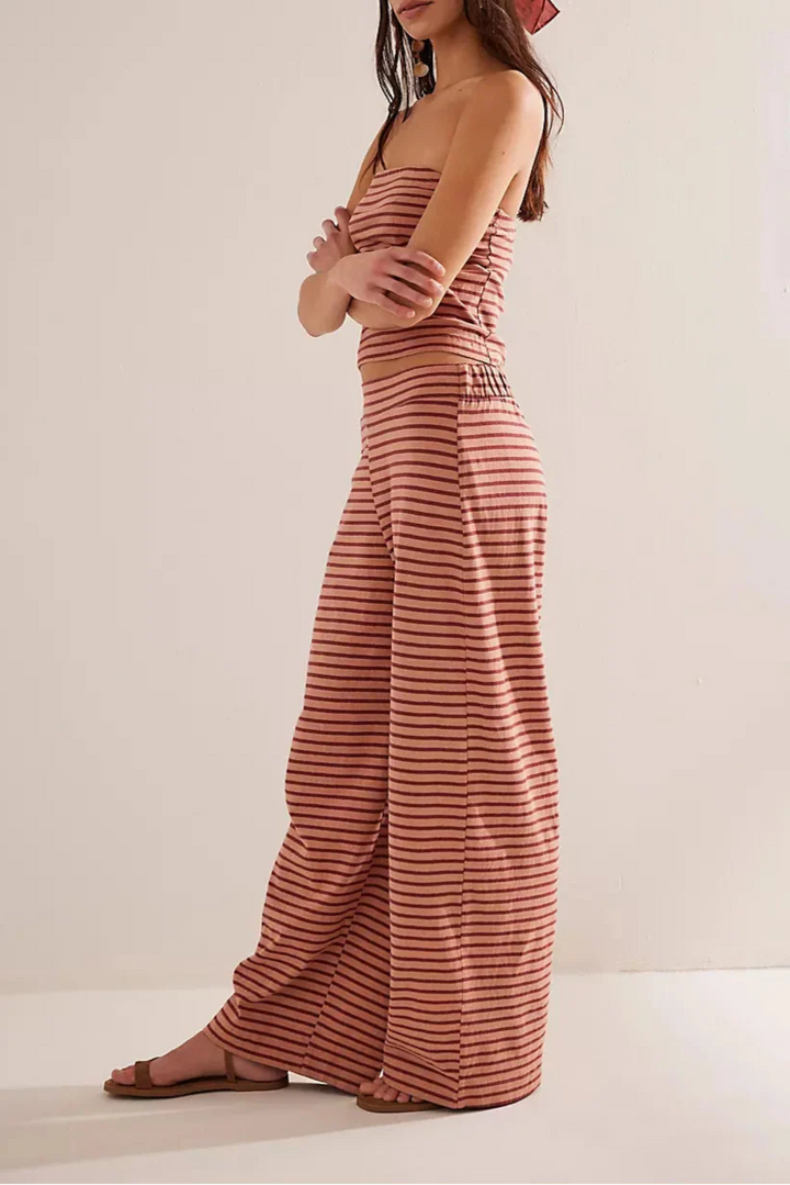 Morgan and Brooke | Linen Striped Set