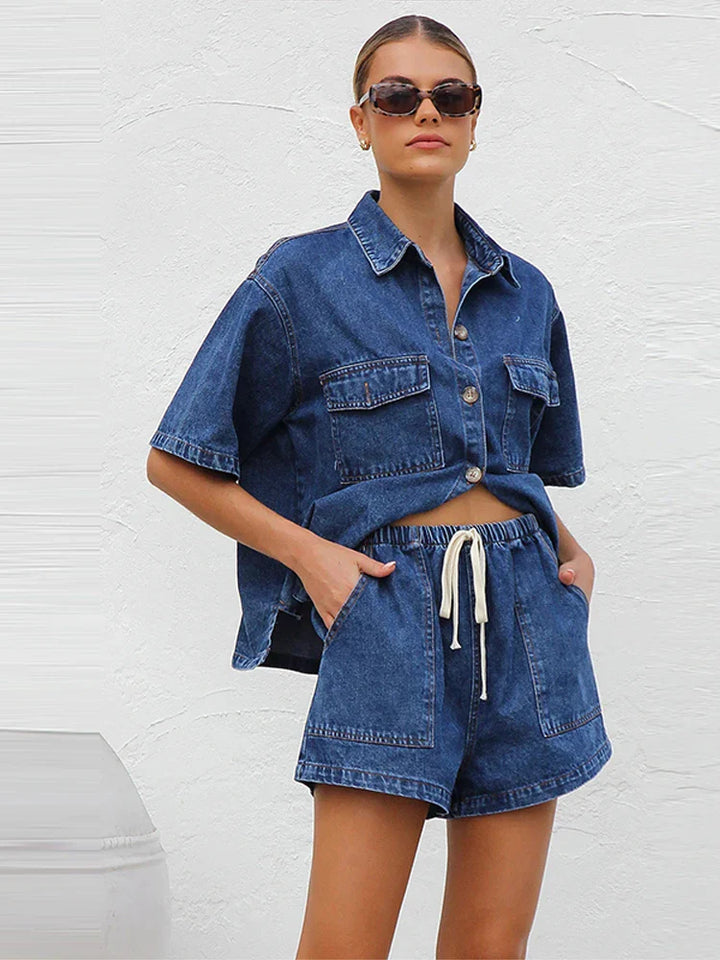 Morgan and Brooke | | Denim 2-Piece Set